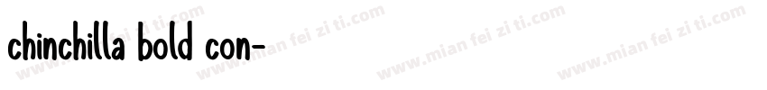 chinchilla bold con字体转换